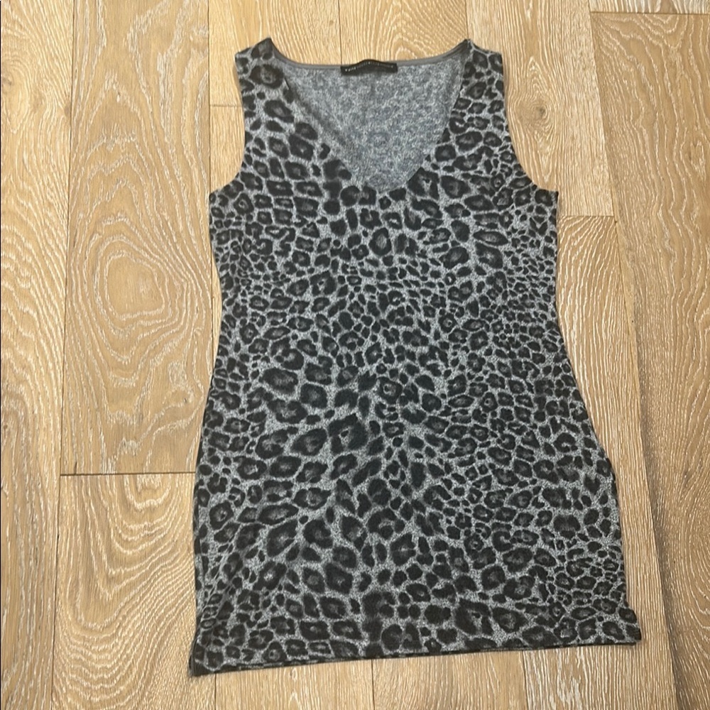 White House Black Market Animal Print Tunic - Picture 4 of 10